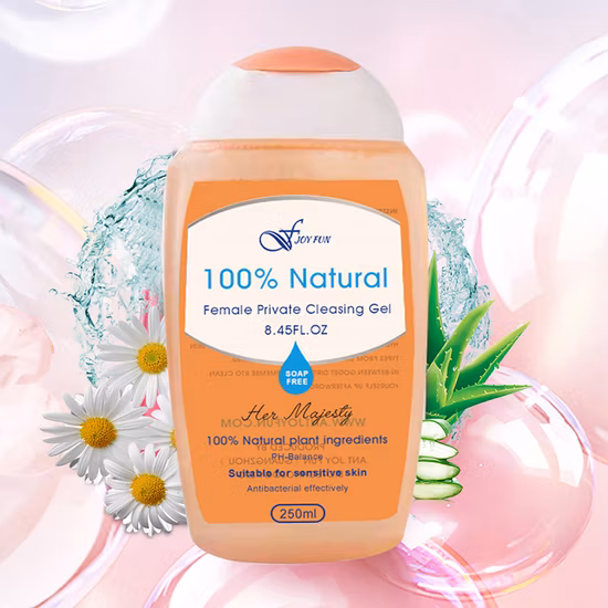 Lavagem vaginal feminina com equilíbrio de pH à base de ervas de marca própria