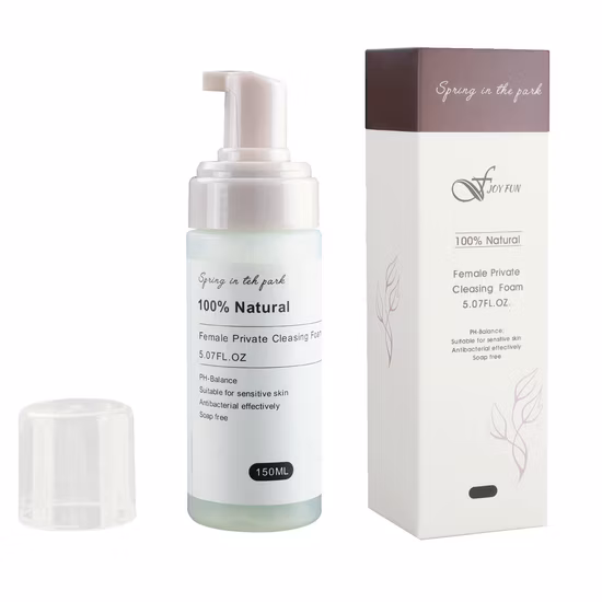 Lavagem vaginal de ervas naturais orgânicas Yoni de marca própria, higiene feminina, lavagem vaginal com espuma